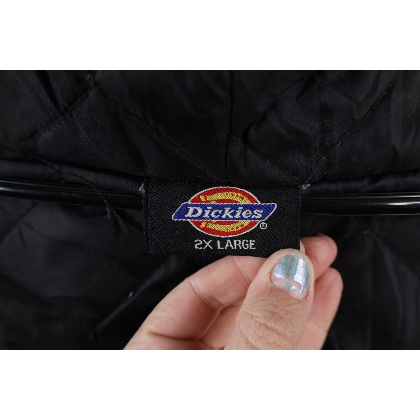 90s Dickies Mens 2XL XXL Distressed Quilted Canvas Hooded