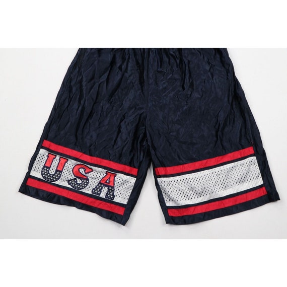 NOS Vintage 90s Streetwear Mens XL Striped USA Sp… - image 3