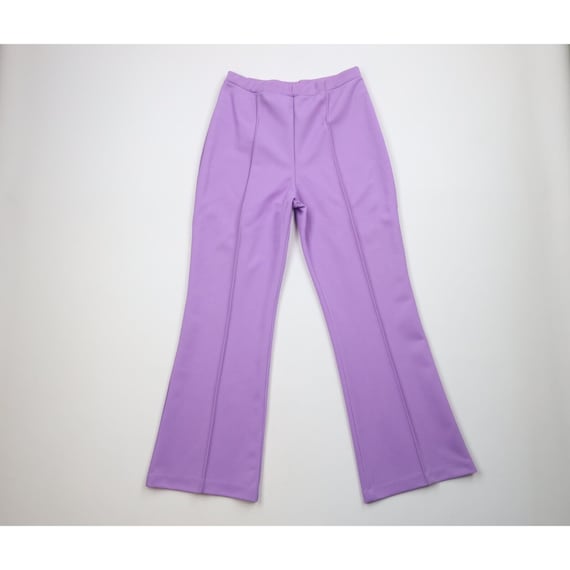 70s Streetwear Womens 16 Knit Wide Leg Bell Botto… - image 1