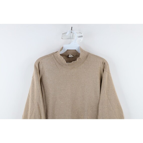 90s Gap Mens Small Distressed Ribbed Knit Mock Ne… - image 2