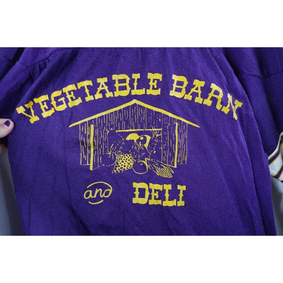 60s Mens Medium Spell Out Vegetable Barn and Deli… - image 4
