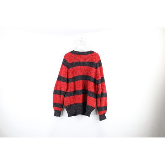 90s Streetwear Mens Medium Wool Blend Ribbed Knit… - image 7