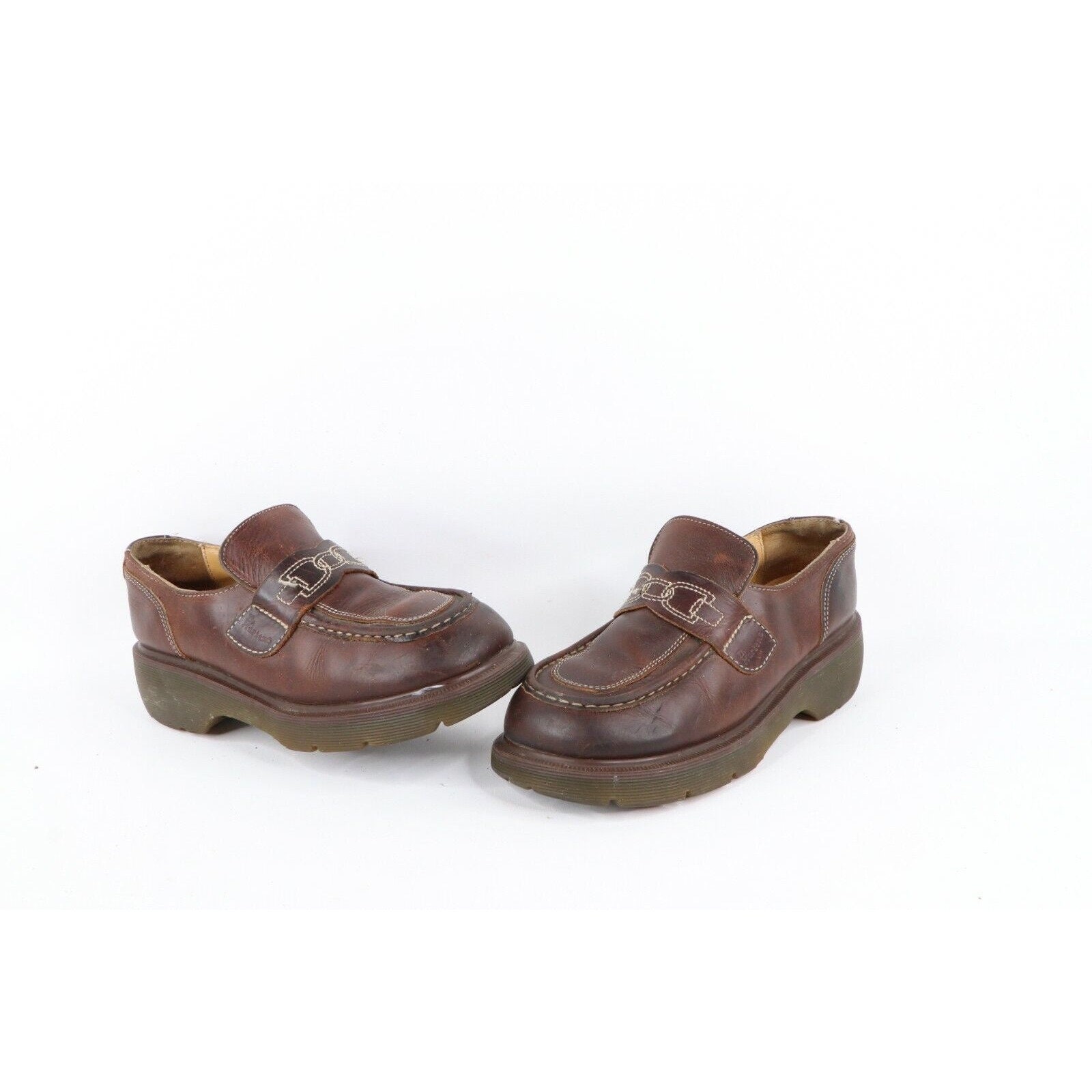 90s Dr Martens Womens 7 Goth Chunky Platform Leather Loafers 90s Dr Martens Womens 7 Goth Chunky Platform Leather Loafers