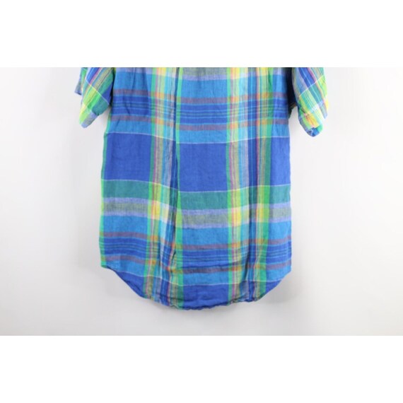 90s Ralph Lauren Mens Size Medium India Madras Pl… - image 6