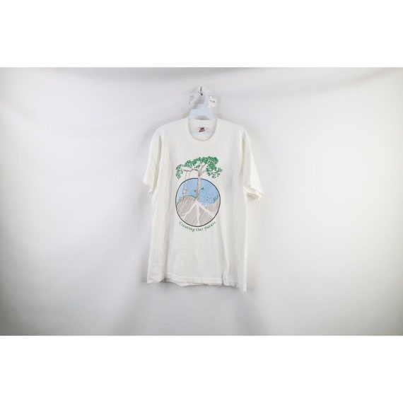 90s Streetwear Womens Large Nature Tree Peace Sig… - image 1