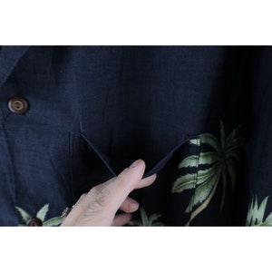 Chemise boutonnée hawaïenne plage fleurs fanées 2XL Streetwear des années 90 pour homme USA, chemise boutonnée hawaïenne vintage, chemise à fleurs pour homme, chemise papa vintage image 4