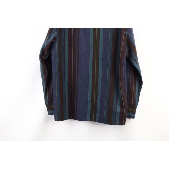90s Streetwear Mens Medium Rainbow Striped Knit C… - image 8