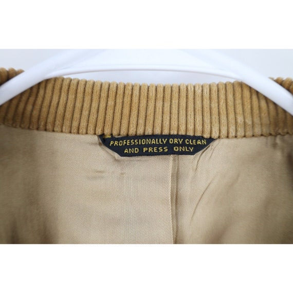 60s 70s Palm Beach Men 46R Distressed Elbow Patch… - image 9