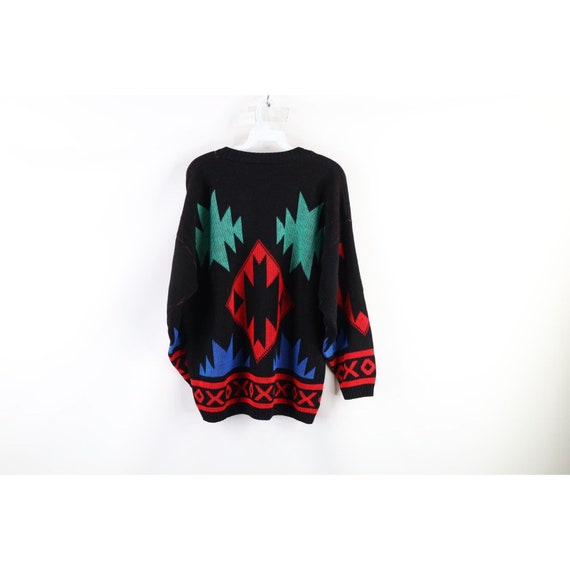 90s Streetwear Womens XL Distressed Southwestern … - image 7