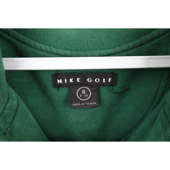 90s Nike Golf Mens Small Faded Mini Swoosh Half Z… - image 4