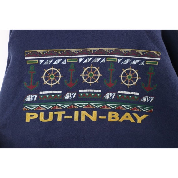 90s Streetwear Mens XL Distressed Boat Sailing Pu… - image 4