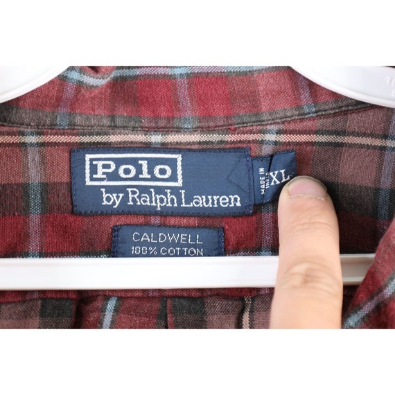 90s Ralph Lauren Mens XL Faded Looped Collar Shor… - image 6