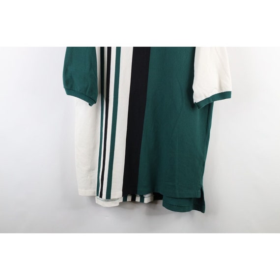 90s Streetwear Mens 2XL Faded Striped Color Block… - image 3