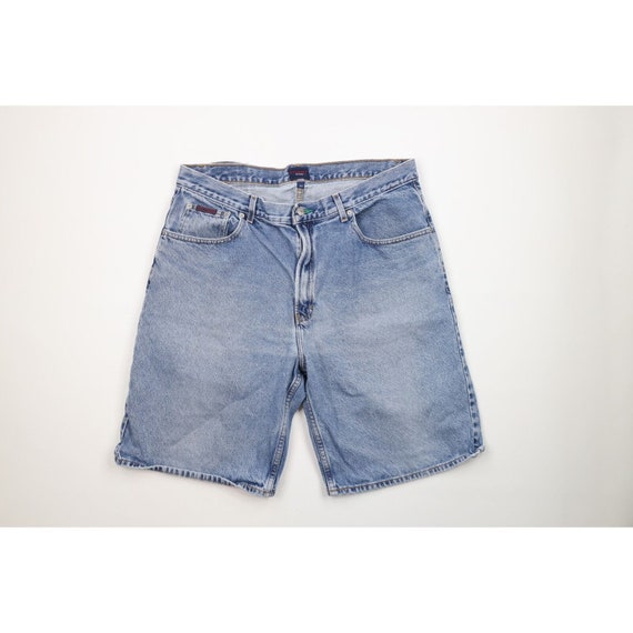 Vintage tommy hilfiger jean shorts discount