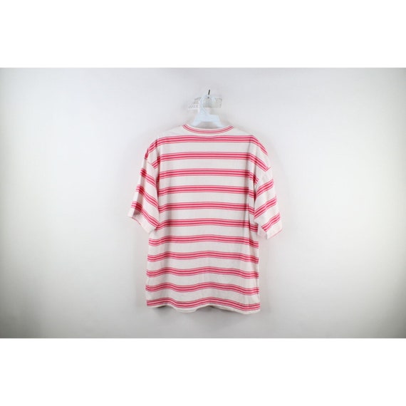 90s Streetwear Womens XL Flower Striped Color Blo… - image 6