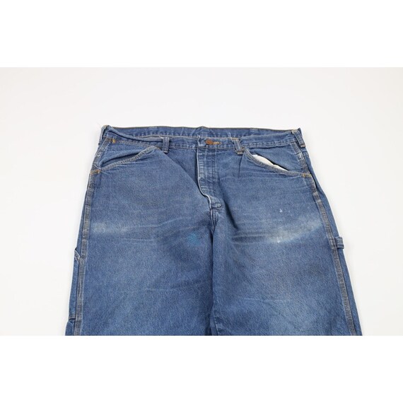 90s Streetwear Mens 36x32 Distressed Dungaree Str… - image 2