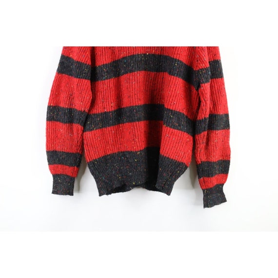 90s Streetwear Mens Medium Wool Blend Ribbed Knit… - image 9