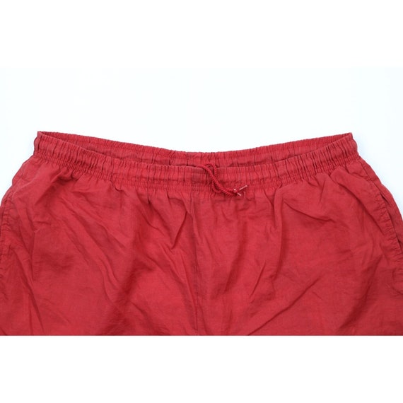 90s Nike Mens Large Faded Big Swoosh Lined Shorts… - image 2