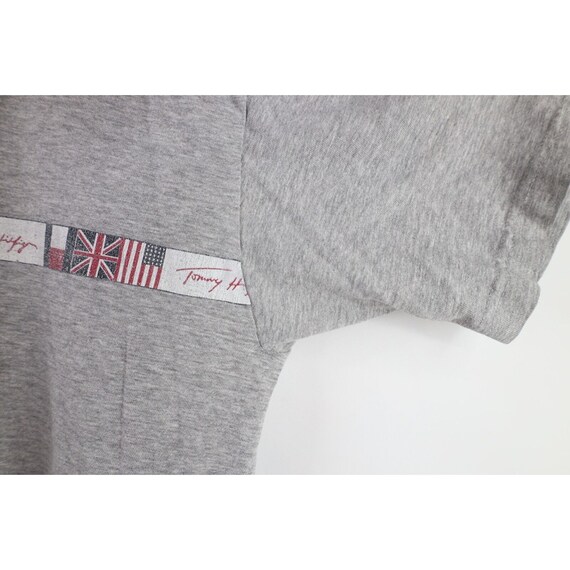 90s Tommy Hilfiger Mens Large Thrashed Spell Out … - image 7
