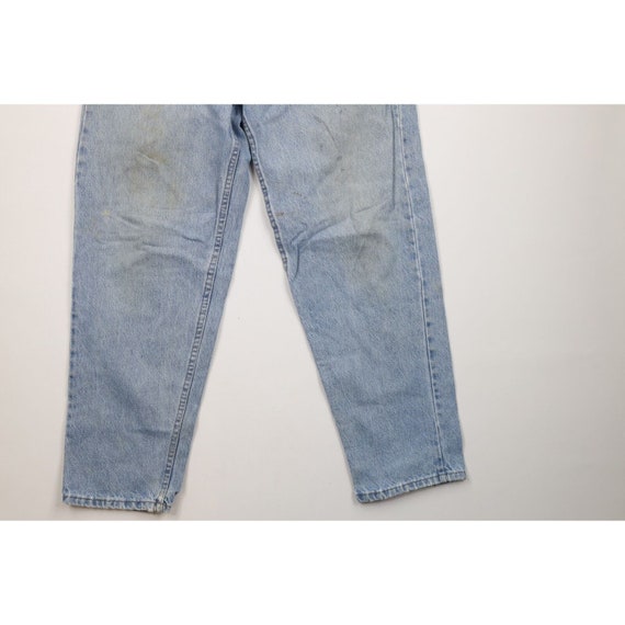 90s Streetwear Mens 34x30 Thrashed Tapered Leg De… - image 4
