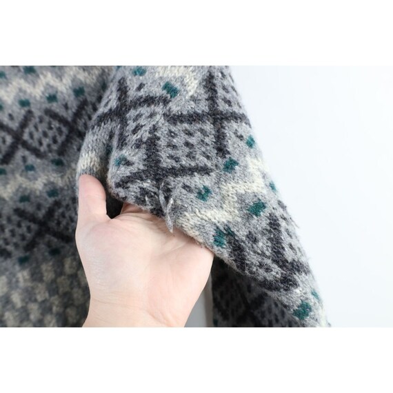 90s Streetwear Womens Medium Thrashed Wool Knit F… - image 7