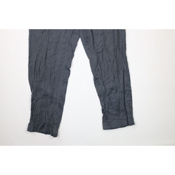 40s Streetwear Mens 32x30 Gabardine Rayon Pleated… - image 4
