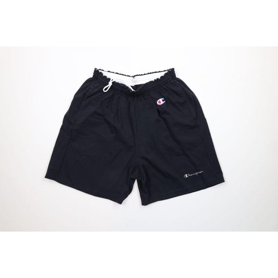 90s Champion Mens XL Faded Heavyweight Spell Out Above Knee Shorts Black Vintage Champion Dad Shorts 1990s Above Knee Shorts Summer Short Etsy UK