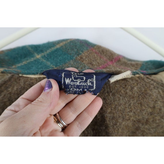 90s Woolrich Womens Medium Distressed Wool Rainbo… - image 9