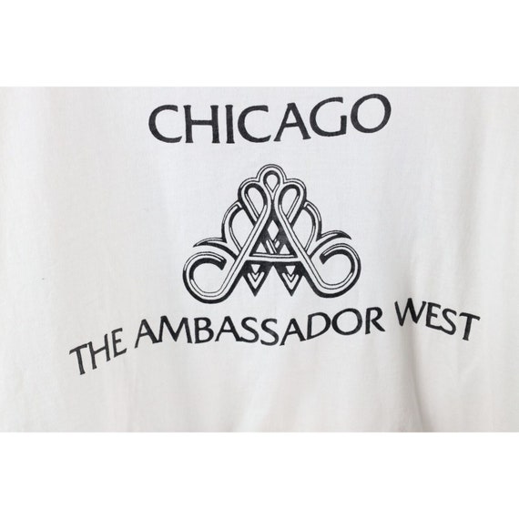 90s Womens XL Spell Out Chicago The Ambassador We… - image 3