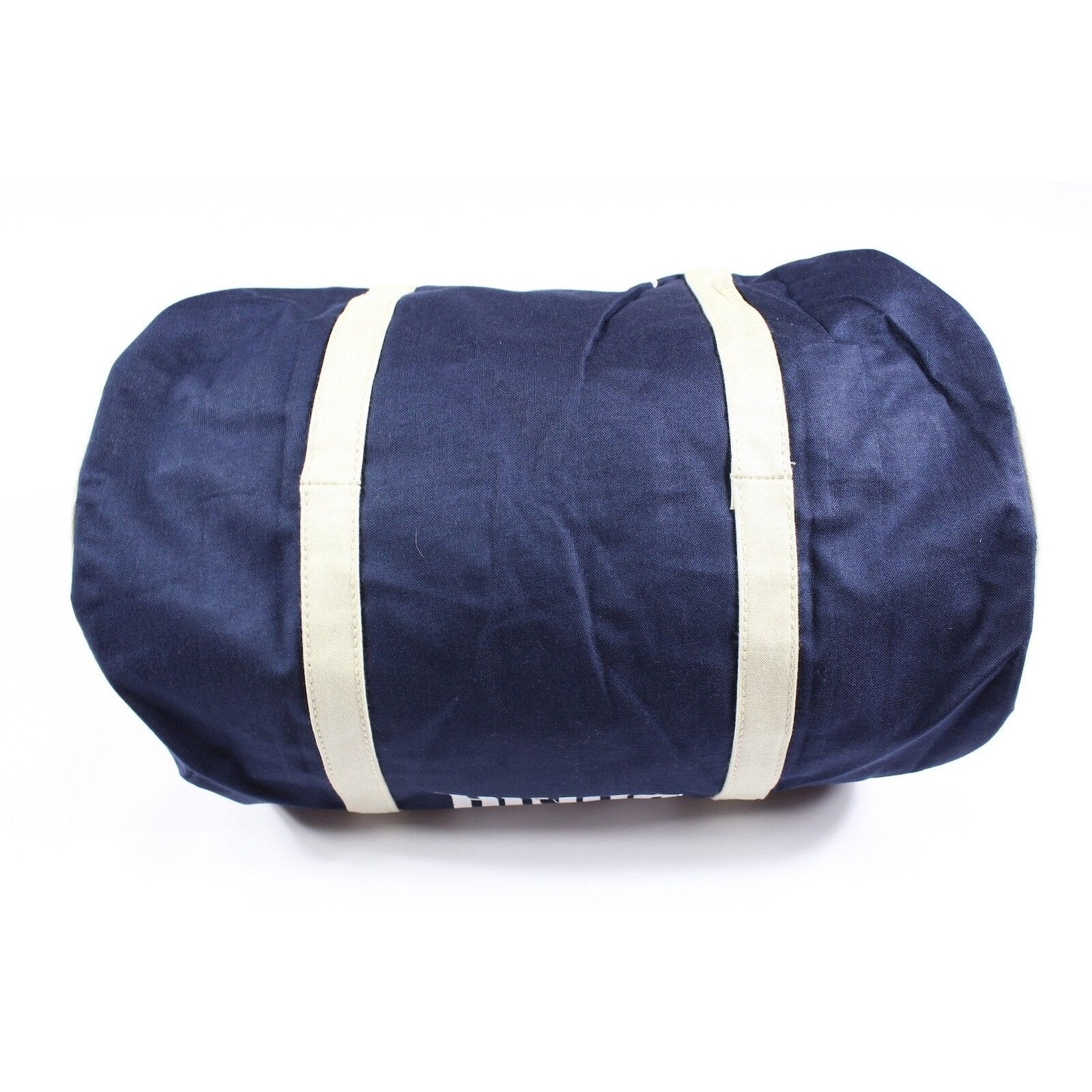 NOS Vintage 90s Puma Spell Out Duffle Duffel Bag Handled Gym Bag Navy