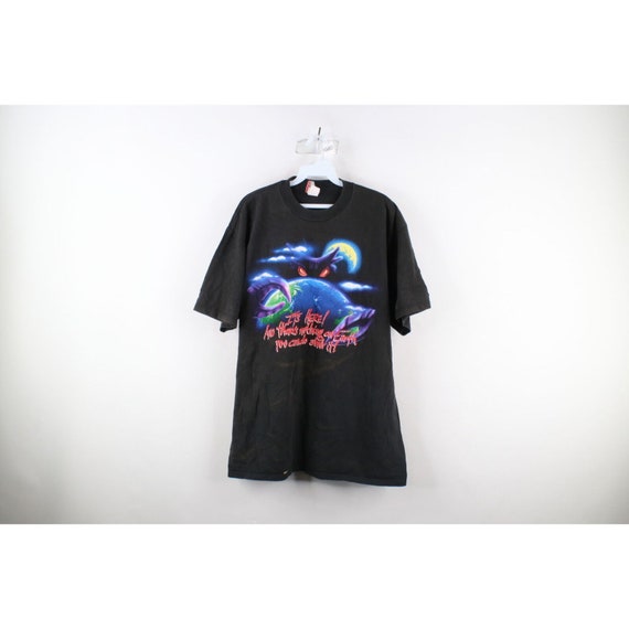 90s Disney Mens L / XL Distressed Alien Encounter Magic Kingdom T 