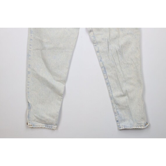 90s Streetwear Womens 10 Distressed Acid Wash Zip… - image 4