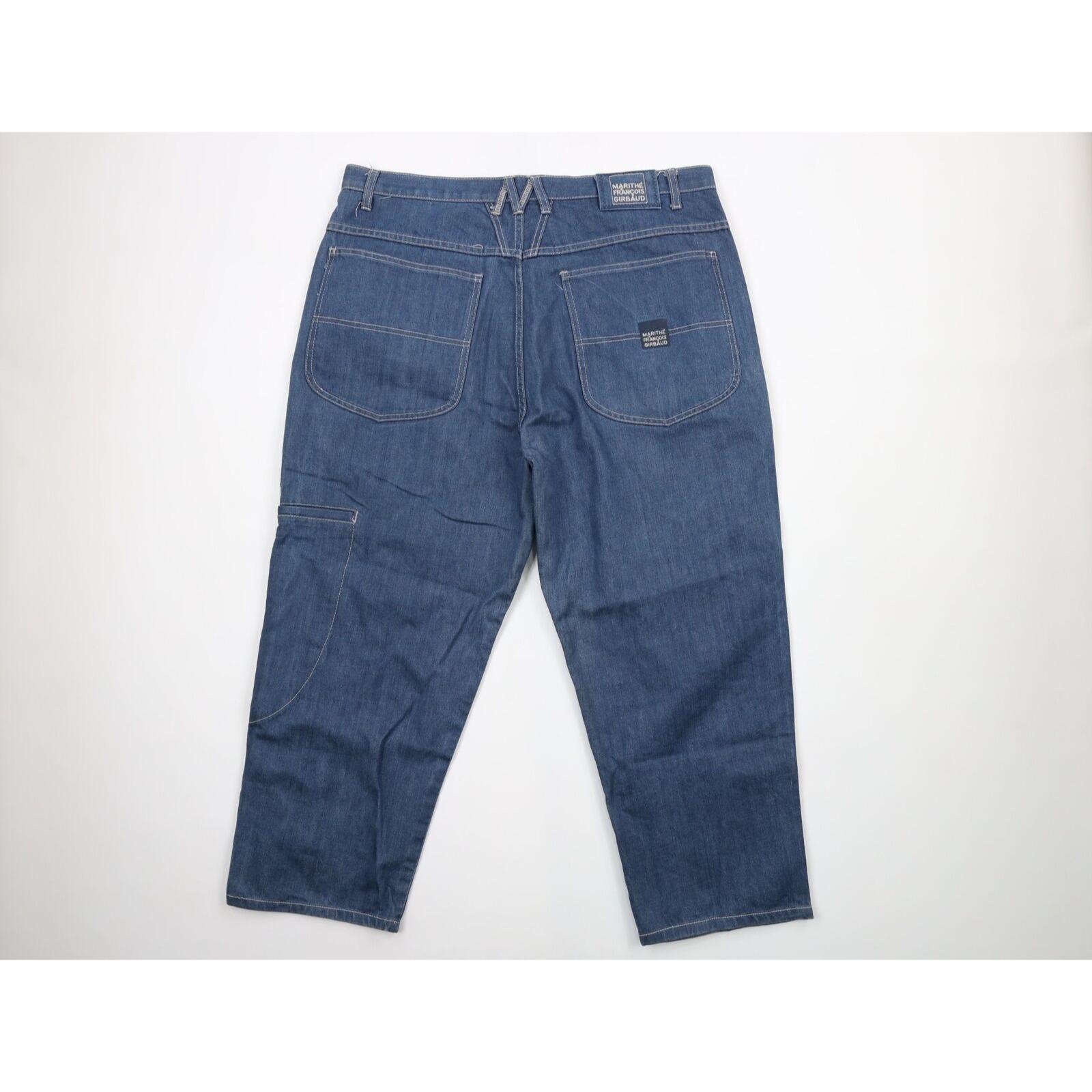 90s Marithe Francois Girbaud Mens 40x26 Spell Out Baggy Wide