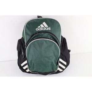 Mochila vintage Adidas Load Spring Spell Out para fútbol, color verde, mochila vintage de fútbol Adidas, mochila vintage Adidas, mochila de fútbol