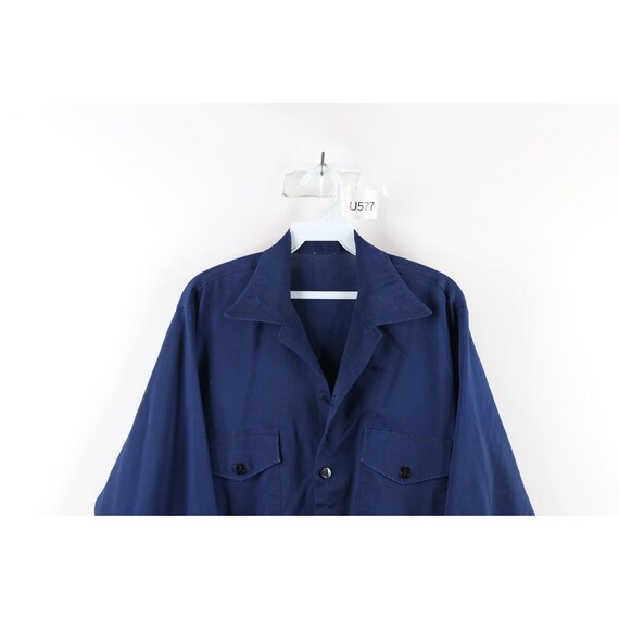 50s 60s Mens XL Thrashed US Navy Military Double … - image 2