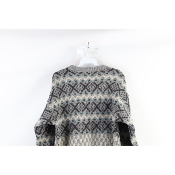 90s Streetwear Womens Medium Thrashed Wool Knit F… - image 9