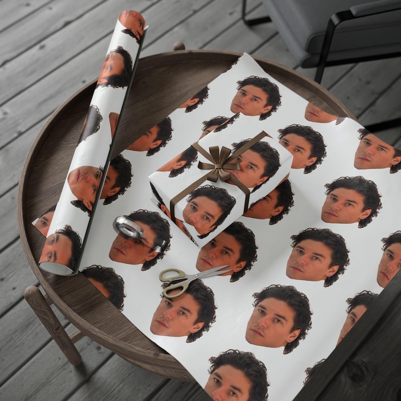 Garrett Graham Wrapping Paper Off-Campus Inspired Gift Wrap Hockey Romance Wrapping Paper BookTok Gift Romance Readers Book Lover Gift Wrap image 7