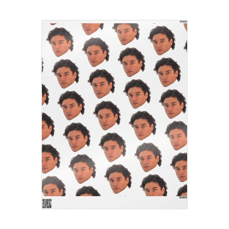 Garrett Graham Wrapping Paper Off-Campus Inspired Gift Wrap Hockey Romance Wrapping Paper BookTok Gift Romance Readers Book Lover Gift Wrap image 3