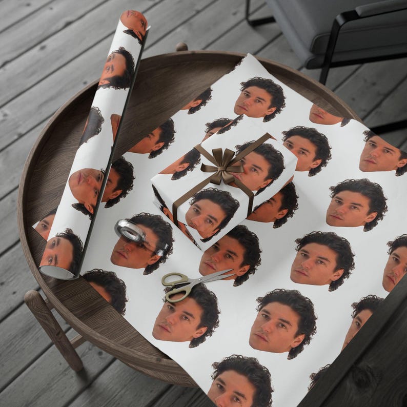 Garrett Graham Wrapping Paper Off-Campus Inspired Gift Wrap Hockey Romance Wrapping Paper BookTok Gift Romance Readers Book Lover Gift Wrap image 12