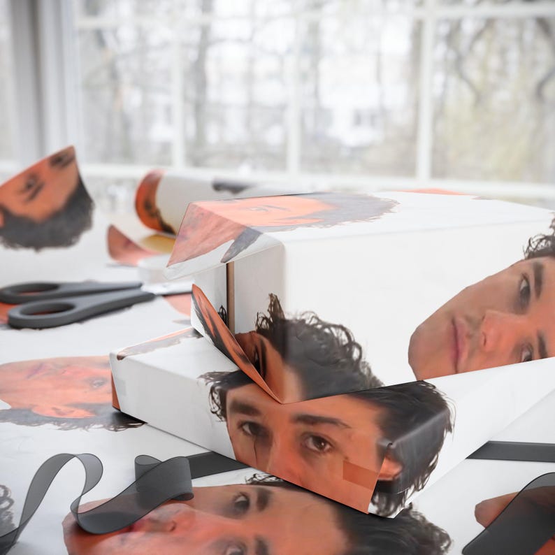 Garrett Graham Wrapping Paper Off-Campus Inspired Gift Wrap Hockey Romance Wrapping Paper BookTok Gift Romance Readers Book Lover Gift Wrap image 14