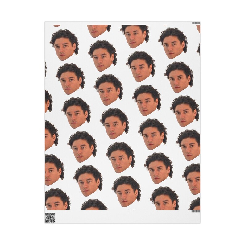 Garrett Graham Wrapping Paper Off-Campus Inspired Gift Wrap Hockey Romance Wrapping Paper BookTok Gift Romance Readers Book Lover Gift Wrap image 2
