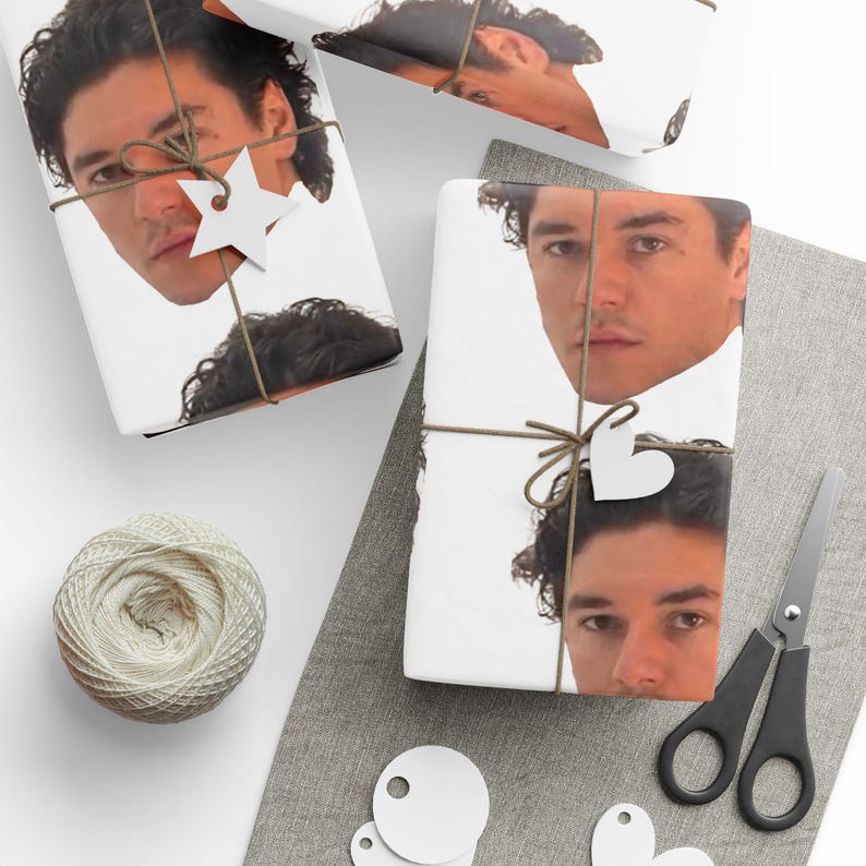 Garrett Graham Wrapping Paper Off-Campus Inspired Gift Wrap Hockey Romance Wrapping Paper BookTok Gift Romance Readers Book Lover Gift Wrap image 6