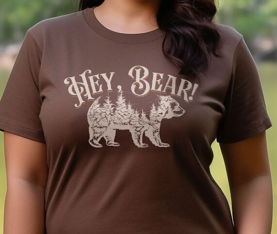 Bear T-Shirt Hike Camp Gift Bear T-Shirt Hike Camp Gift