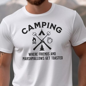Get Toasted Light T-shirt, Camping T-shirts, Hiking T-shirts, Outdoor shirts, Gifts for Campers, Gifts for Hikers