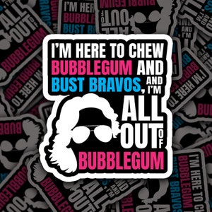 Bubblegum and Bravos Aviation Die-Cut Stickers, Aviation Stickers, Pilot Stickers, Vinyl Stickers, Pilot Humor