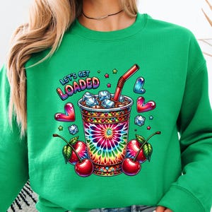 Vamos carregar chá PNG Design de sublimação, Love Tea Junkie Clipart, Get Loaded Tea PNG, Summer PNG, Loaded Tea Png, Download digital