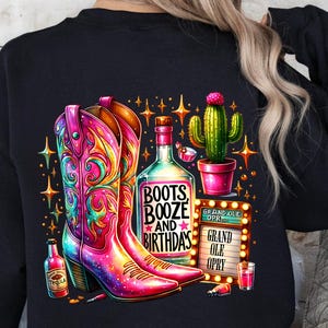 Nashville Birthday PNG, Cowgirl Birthday Party Squad, Nash Bash, Boots Booze Birthdays, Girls Trip Sublimation, Matching Birthday Shirts