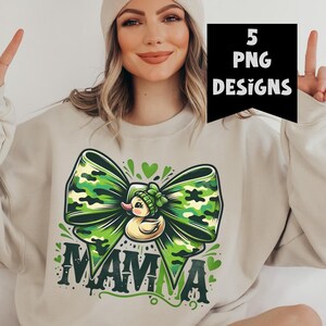 Mama Camo Coquette Bow PNG, Old School Camo PNG, Girls Camo Bow PNG Shirt, Retro Hunting Sublimation, Coquette Bow Png, Camouflage Print Png