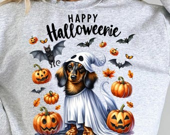 Halloween Jamnik PNG Trendy projekt: Clipart Ghost Sausage Dog Sublimacja Pobierz