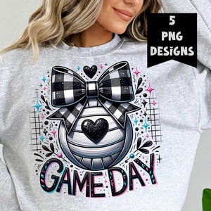 Volleyball Game Day PNG, Coquette Volleyball Glitter PNG, Volleyball Mama PNG, Volleyball Mom Png, Game Day, Sport Png, Volleyball Person